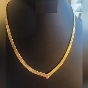 Elegant Gold Tone Necklace
